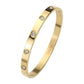 Stainless Steel Crystal Embellished Bangle Evening Bracelet