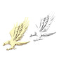 Stainless Steel Cutout Eagle Pin Brooch