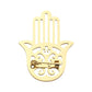 Stainless Steel Cutout Hamsa Hand Pin Brooch