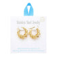 Stainless Steel Spiral Hoop Pin Catch Earrings