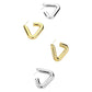 Stainless Steel Triangle Hoop Earrings