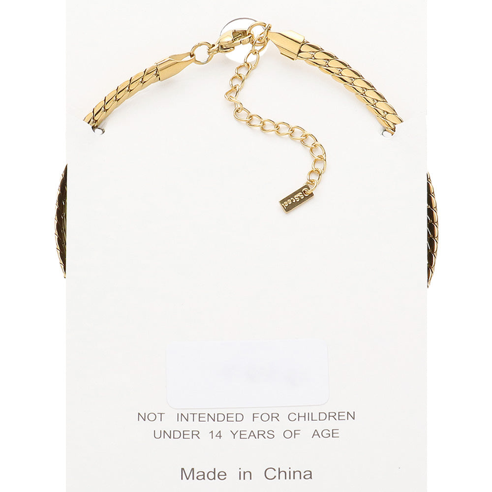 Stainless Steel Wheat Link Chain Anklet