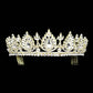 Teardrop Accented Marquise Stone Cluster Princess Tiara