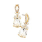 Teardrop Crystal Rhinestone Evening Earrings