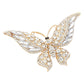 Glass Crystal Butterfly Pin Brooch