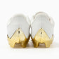 Gold Rush White & Gold Cleats — Quantum Carbon by Phenom Elite