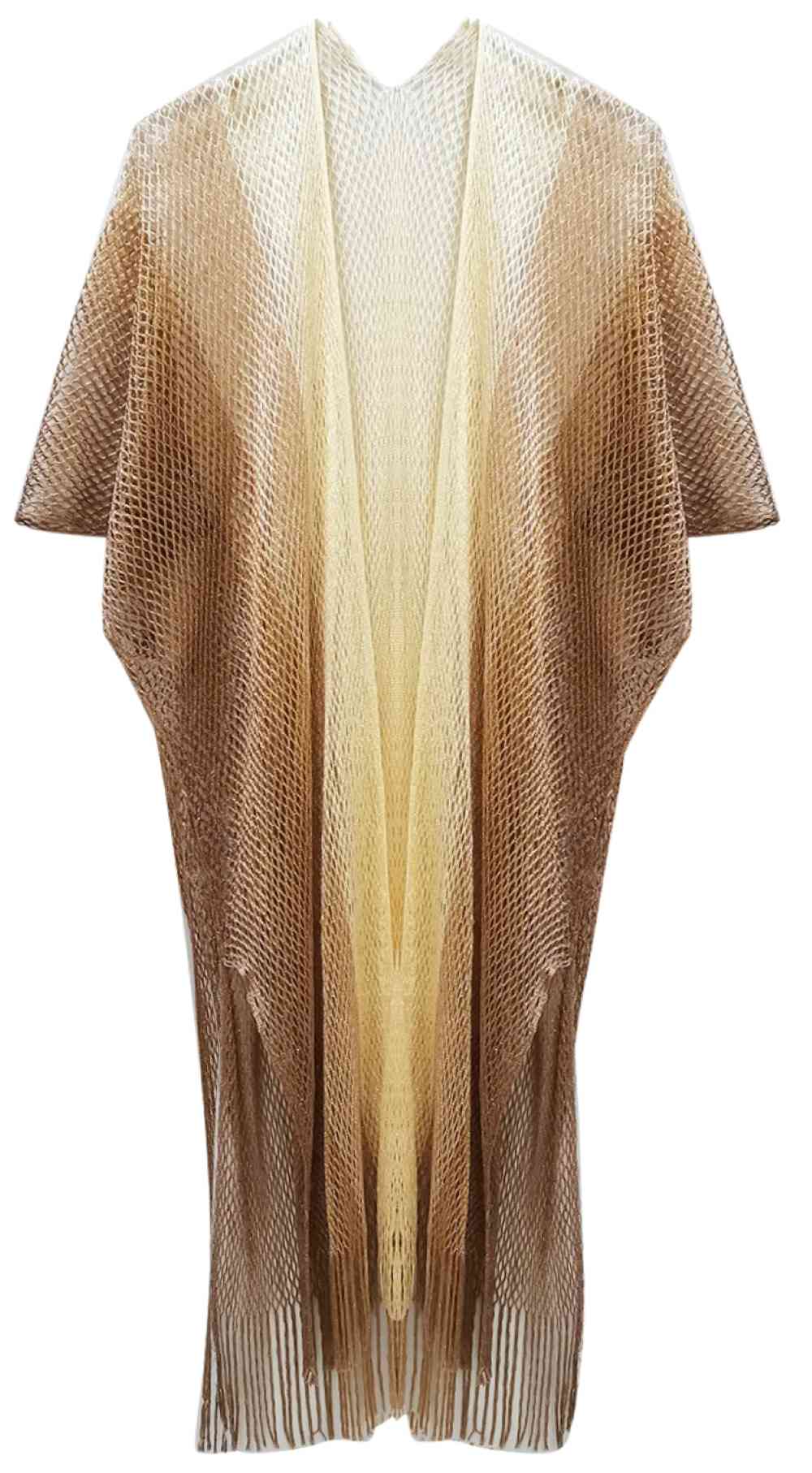 Two Tone Lurex Kimono