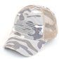 C.C Women's American Flag Embroidery Camo Baseball Cap 4th of July
