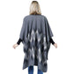 Chevron Pattern Cape Poncho Shawl Wrap