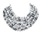 Women's Chunky Multi-Strand Beaded Statement Necklace with Magnetic Clasp