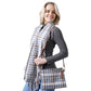 Plaid Check Crossbody Clutch Bag