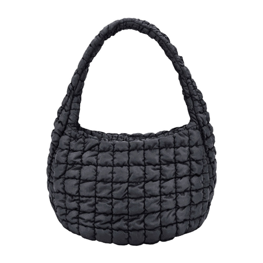 Quilted Puffer Shoulder Crossbody Bag