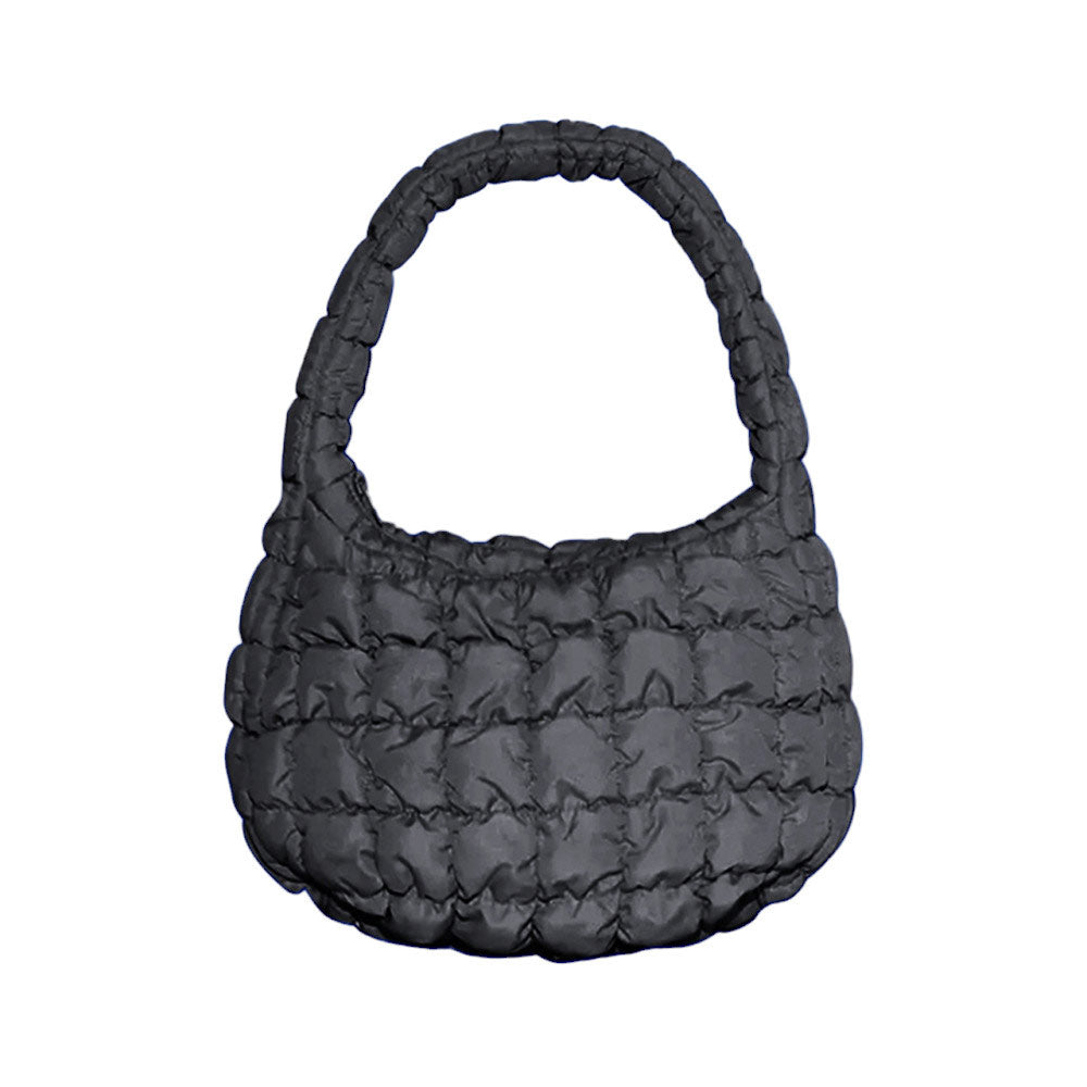 Quilted Puffer Tote Shoulder Bag