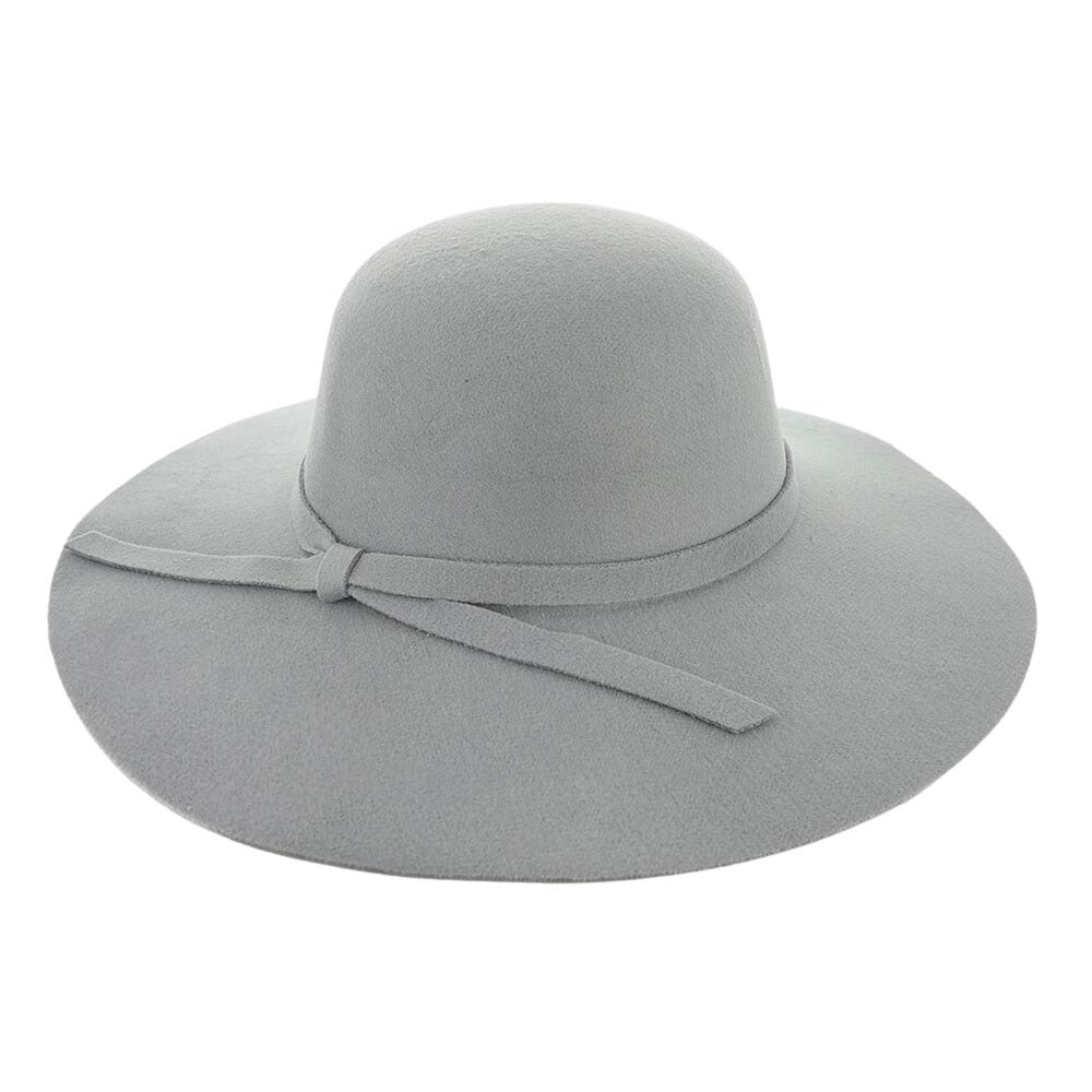 Ribbon Band Pointed Solid Panama Hat