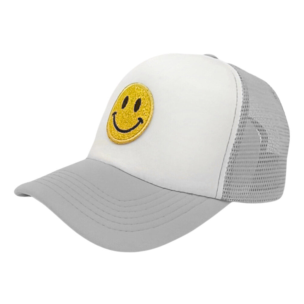 Smile Patch Mesh Back Baseball Cap