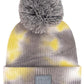 C.C Tie Dye Kids Beanie With C C Rubber Patch And Yarn Pom