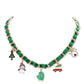 Christmas Tree Santa Hat Penguin Glove Car Pendant Necklace