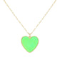Druzy Heart Pendant Necklace