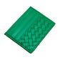 Faux Leather Basket Weave Card Holder Wallet