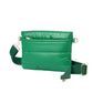 Glossy Solid Puffer Crossbody Bag