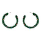 Christmas Tinsel Hoop Earrings