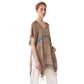 Stripe Tassel Kaftan Poncho