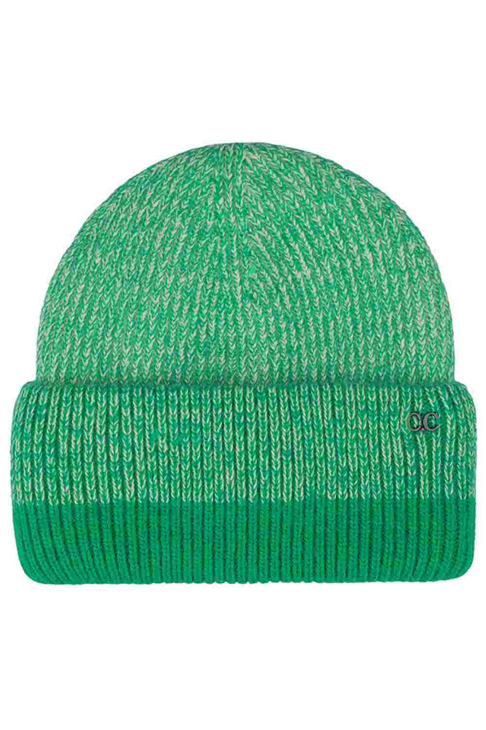 C.C Two Tone Heather Stripe Cuff Beanie Winter Hat