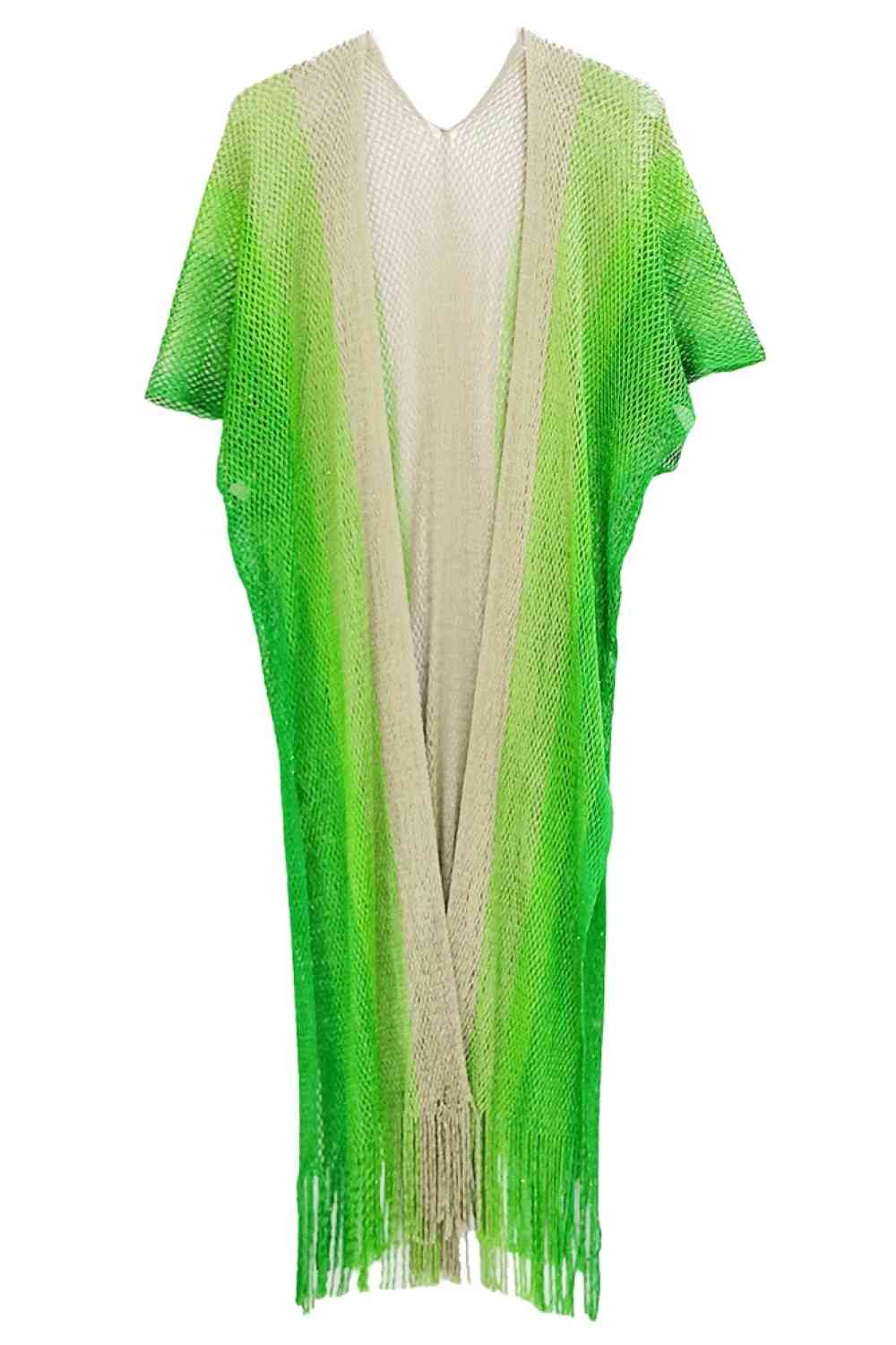 Two Tone Lurex Kimono