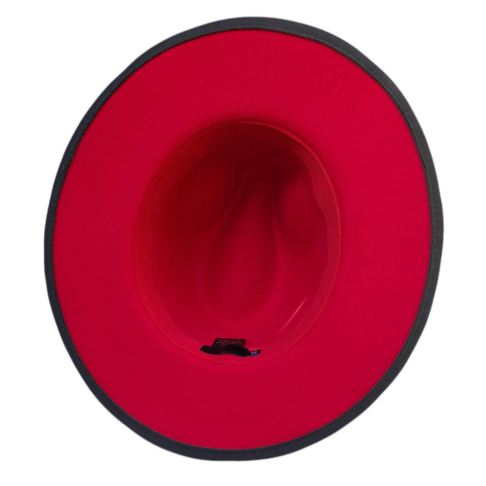 Belt Band Pointed Fedora Hat