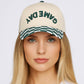 Checkered GAMEDAY Embroidered Baseball Cap