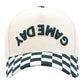 Checkered GAMEDAY Embroidered Baseball Cap