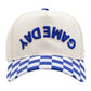 Checkered GAMEDAY Embroidered Baseball Cap