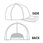 Checkered GAMEDAY Embroidered Baseball Cap