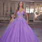 Nox Anabel H1349 Vestido de Quinceañera Largo y Voluminoso con Hombros Caídos
