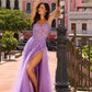 Nox Anabel H1350 Long A-Line Glitter Tulle Embroidered Sequin Applique Dress