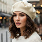 Decorative Sequin Rhinestone Embellished Winter Beret Hat