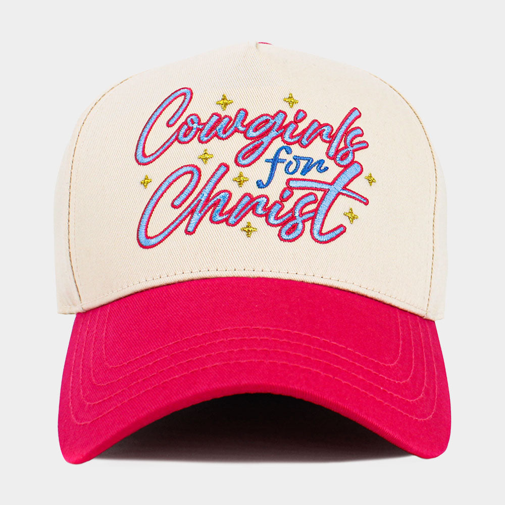 Cowgirls for Christ Embroidered Baseball Hat