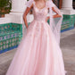 Nox Anabel H1680 Vestido de tul con apliques, tirantes drapeados y atados