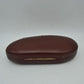 Oval Hardcase Clutch Bag with Two-Tone Metal Clasp
