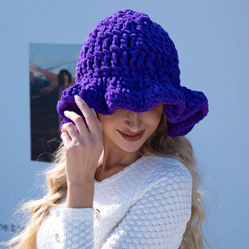 Plain Chunky Crochet Bucket Hat