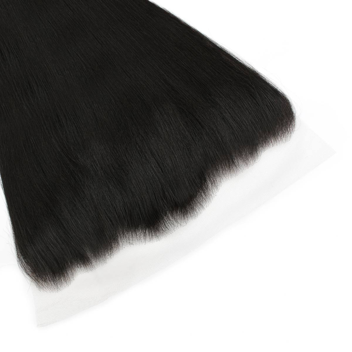 Frontal de cabello humano liso de encaje HD 13x6