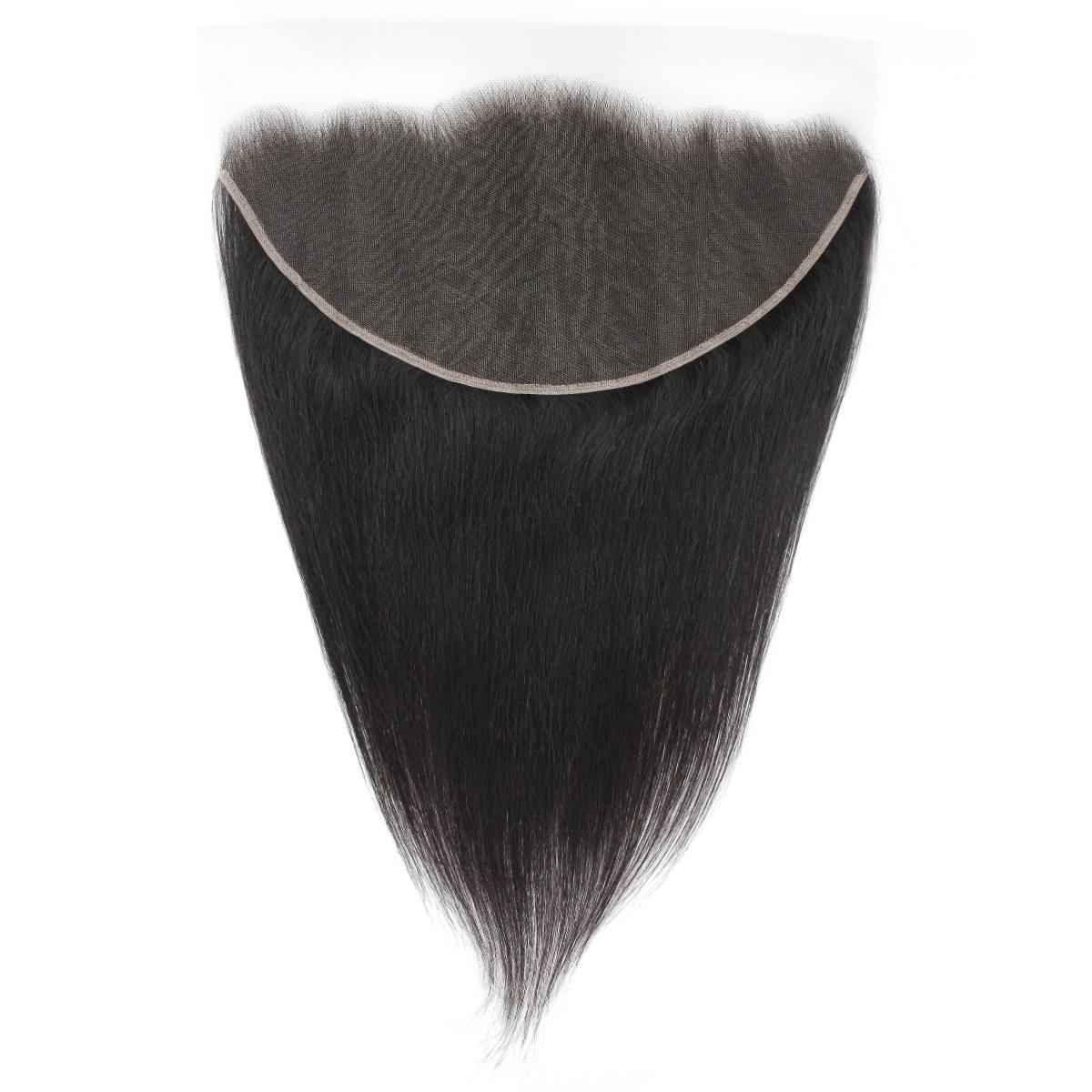 Frontal de cabello humano liso de encaje HD 13x6