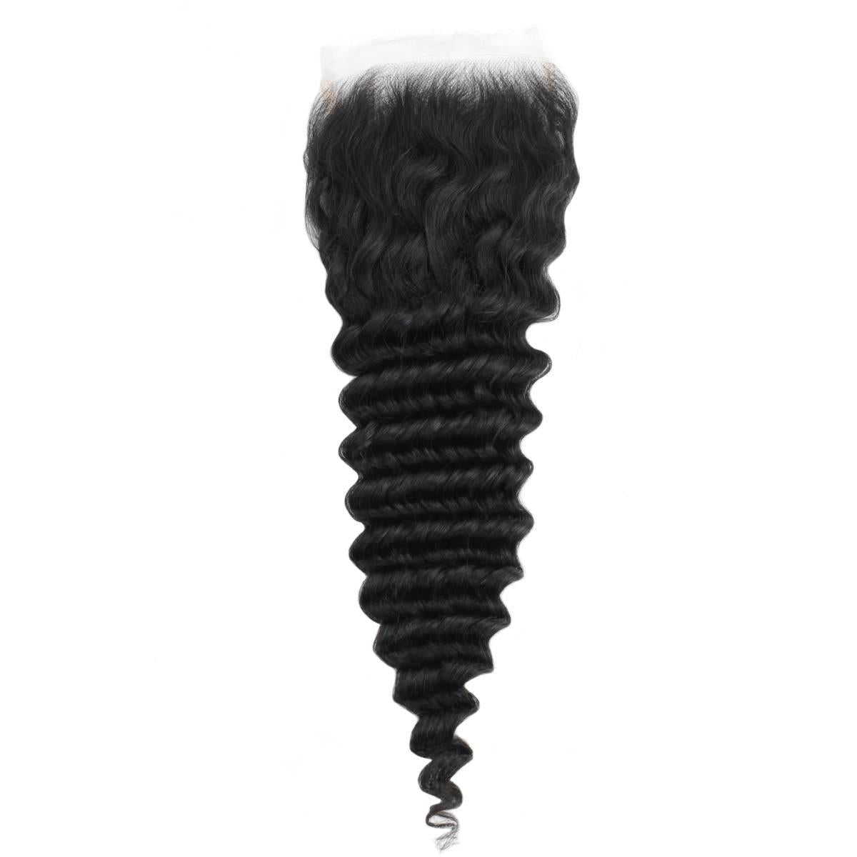 Cierre de cabello humano con encaje HD 5x5 Deep Wave