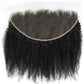 Frontal de cabello humano Afro Kinky 13x6 HD Lace