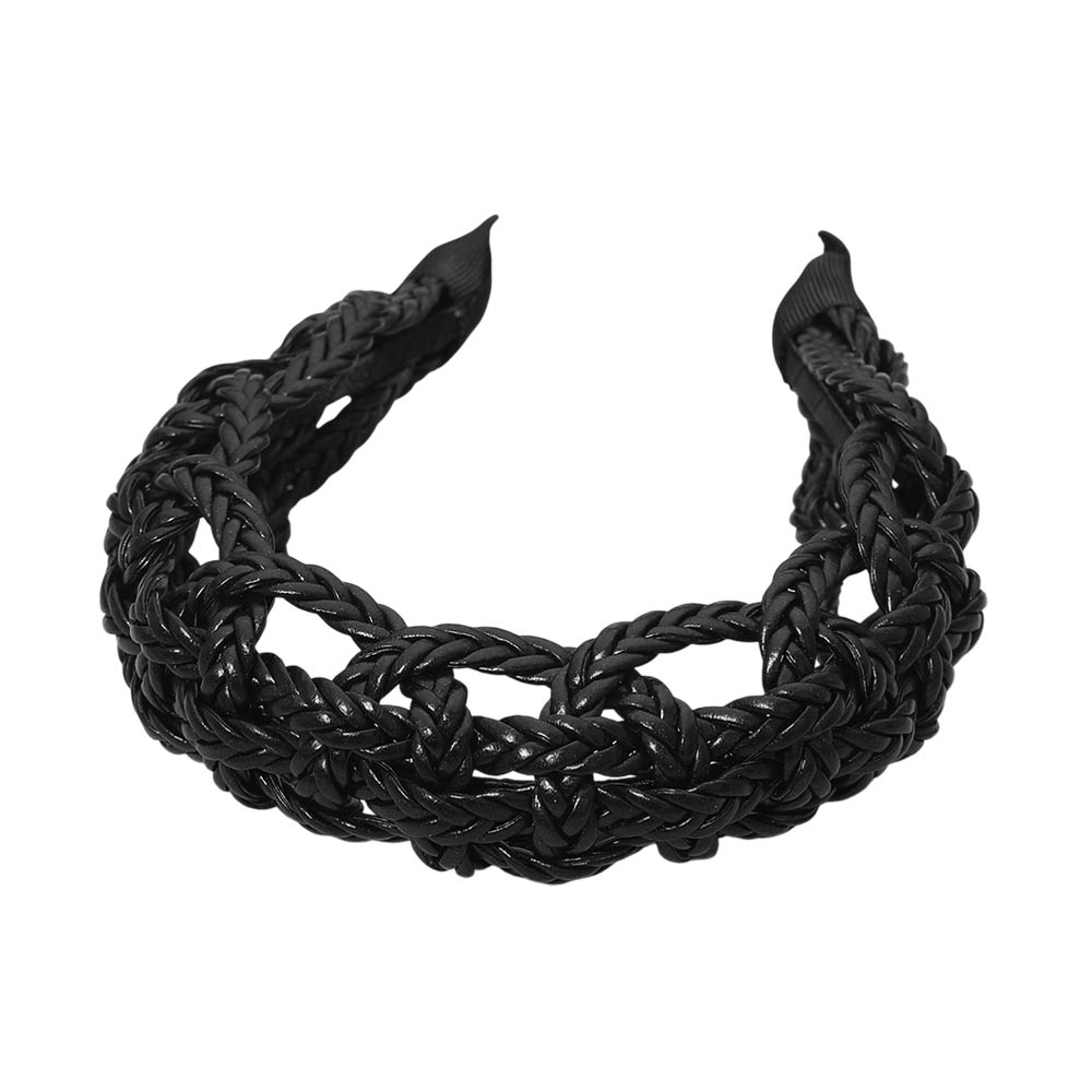 Wide Intricate Braided Wide Headband