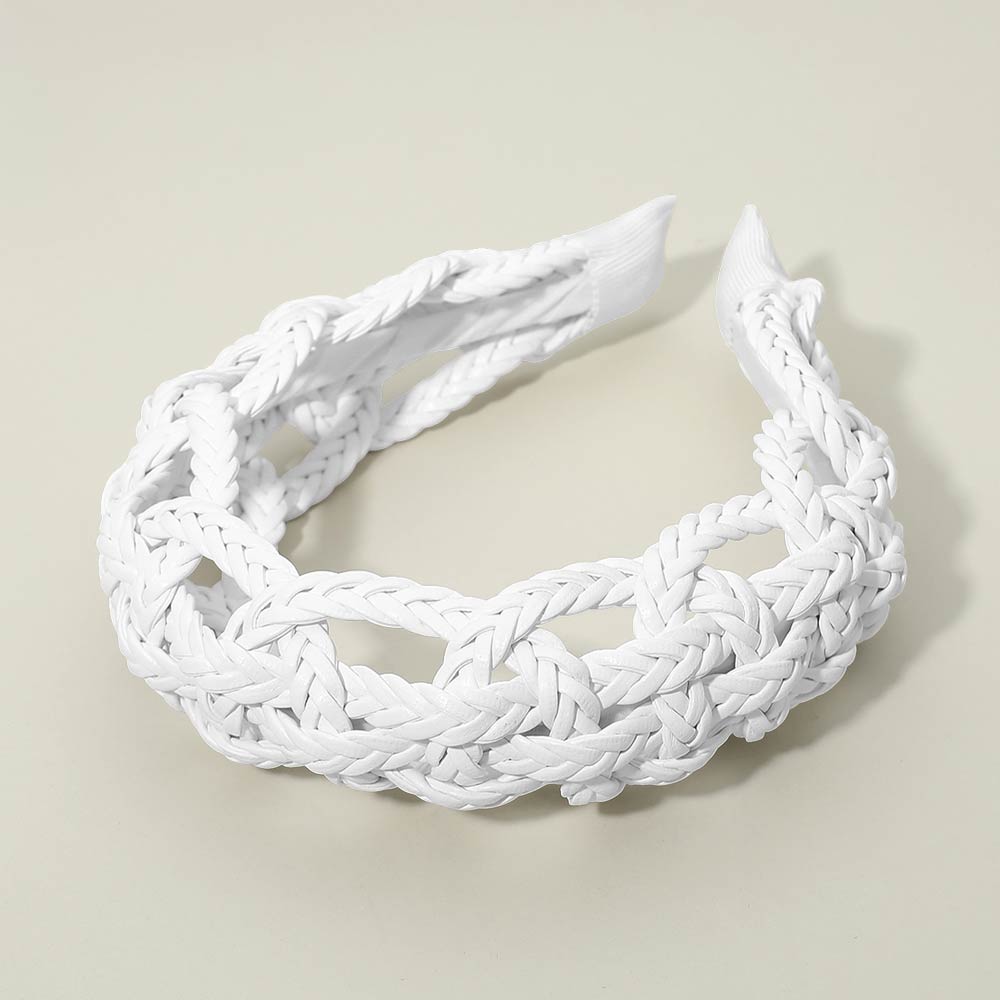 Wide Intricate Braided Wide Headband
