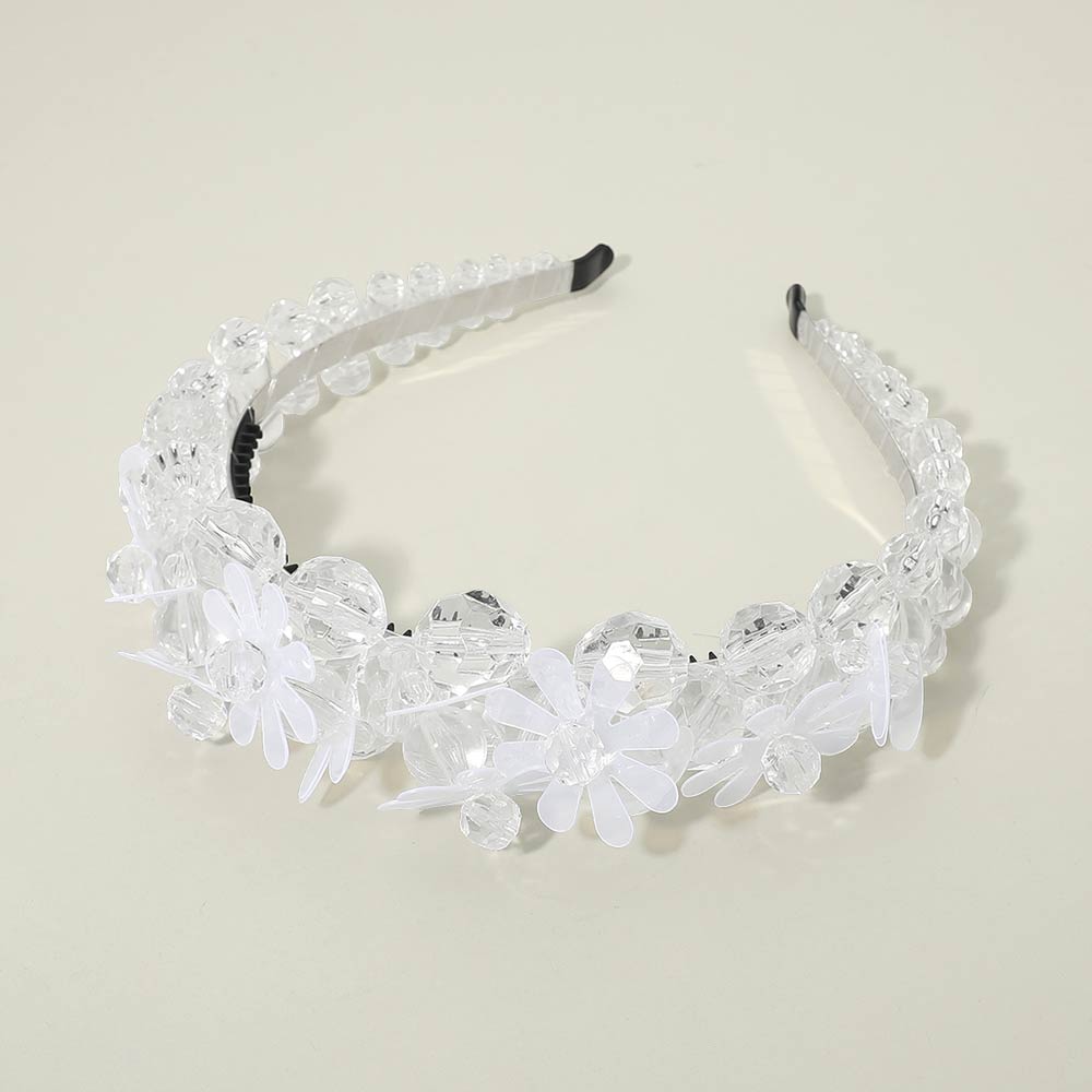 Floral Beaded Statement Headband