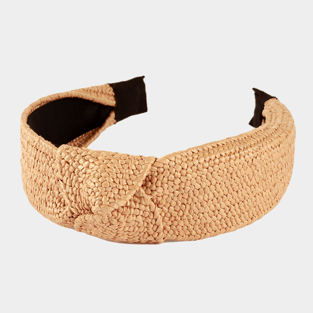 Straw Knot Burnout Headband