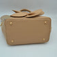 3D Flower Accent Winged Top-Handle Satchel Bag with Detachable Crossbody Strap