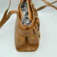 Belted Shoulder Bag with Key Charm Accent